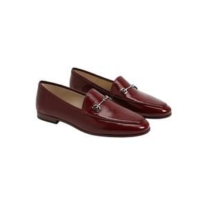 NEW SAM EDELMAN loraine bit leather loafer in cabernet red